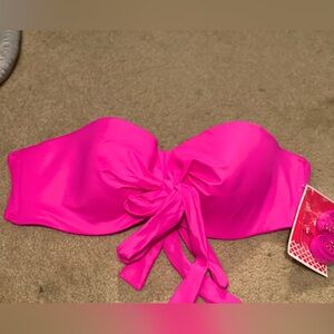 Pink push up bathing suit top